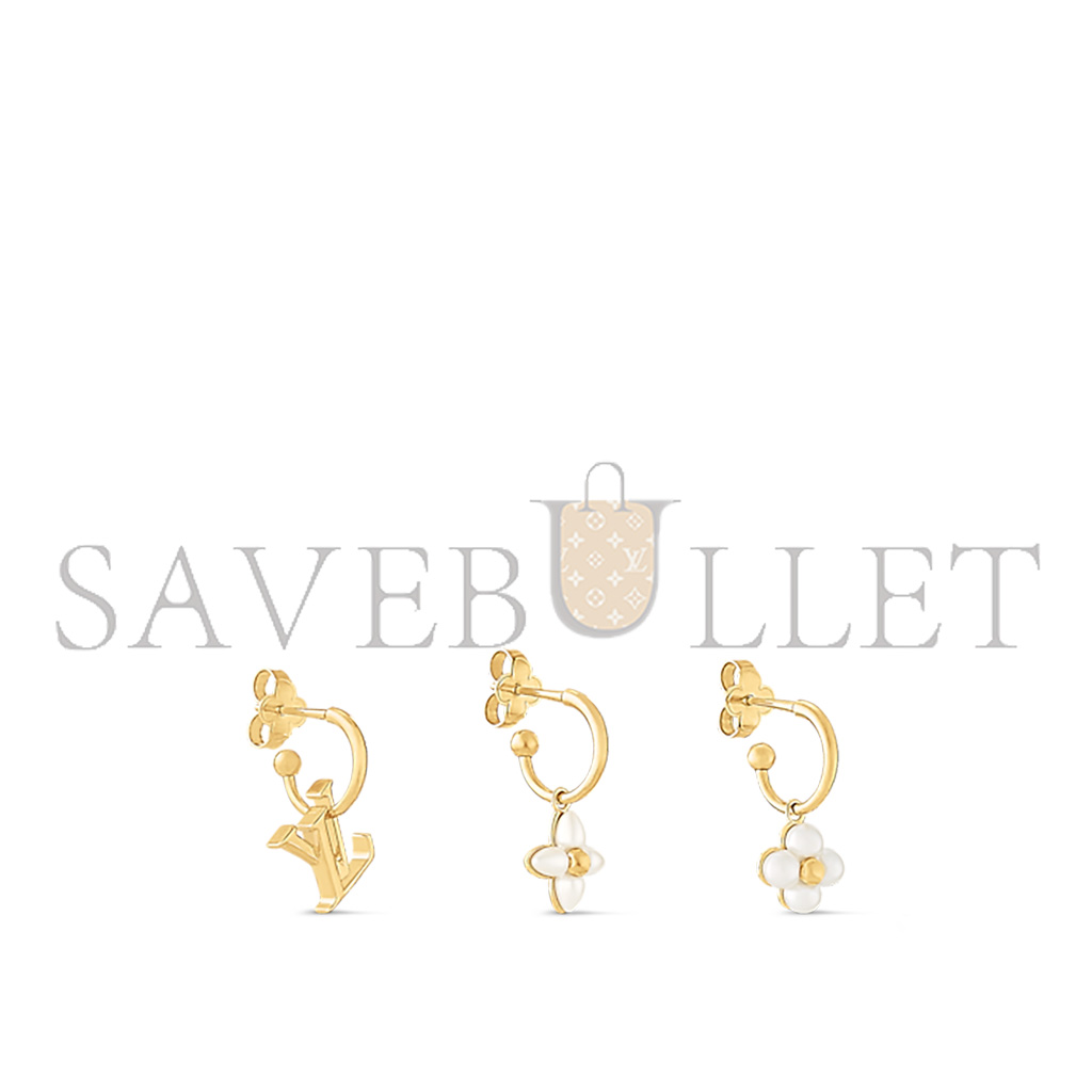 LOUIS VUITTON LV FLORAGRAM EARRINGS M01025 LOUIS VUITTON LV FLORAGRAM EARRINGS M01025